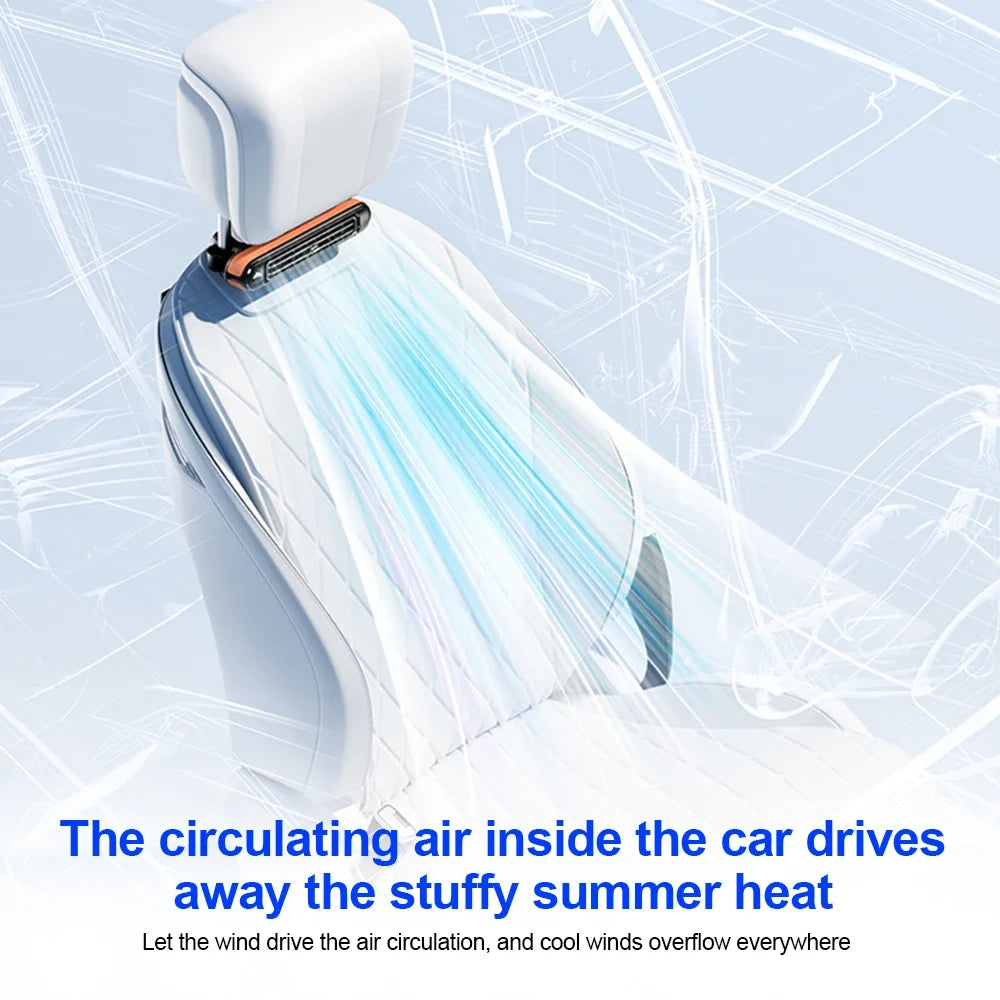 USB Turbo Car Seat Cooling Fan