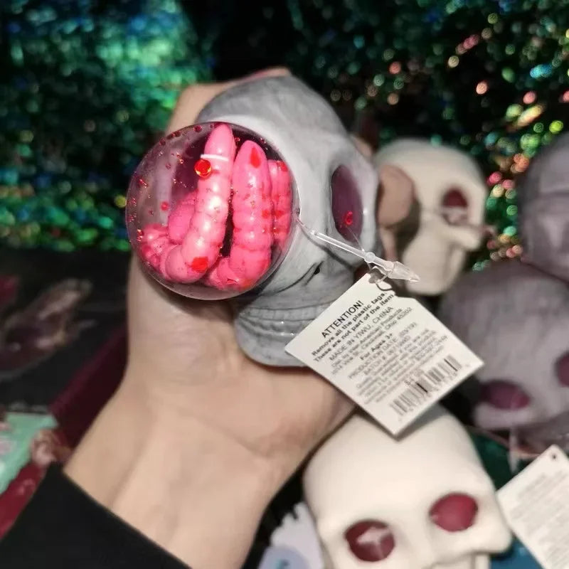 Skull Head Squeeze Fidget Toy