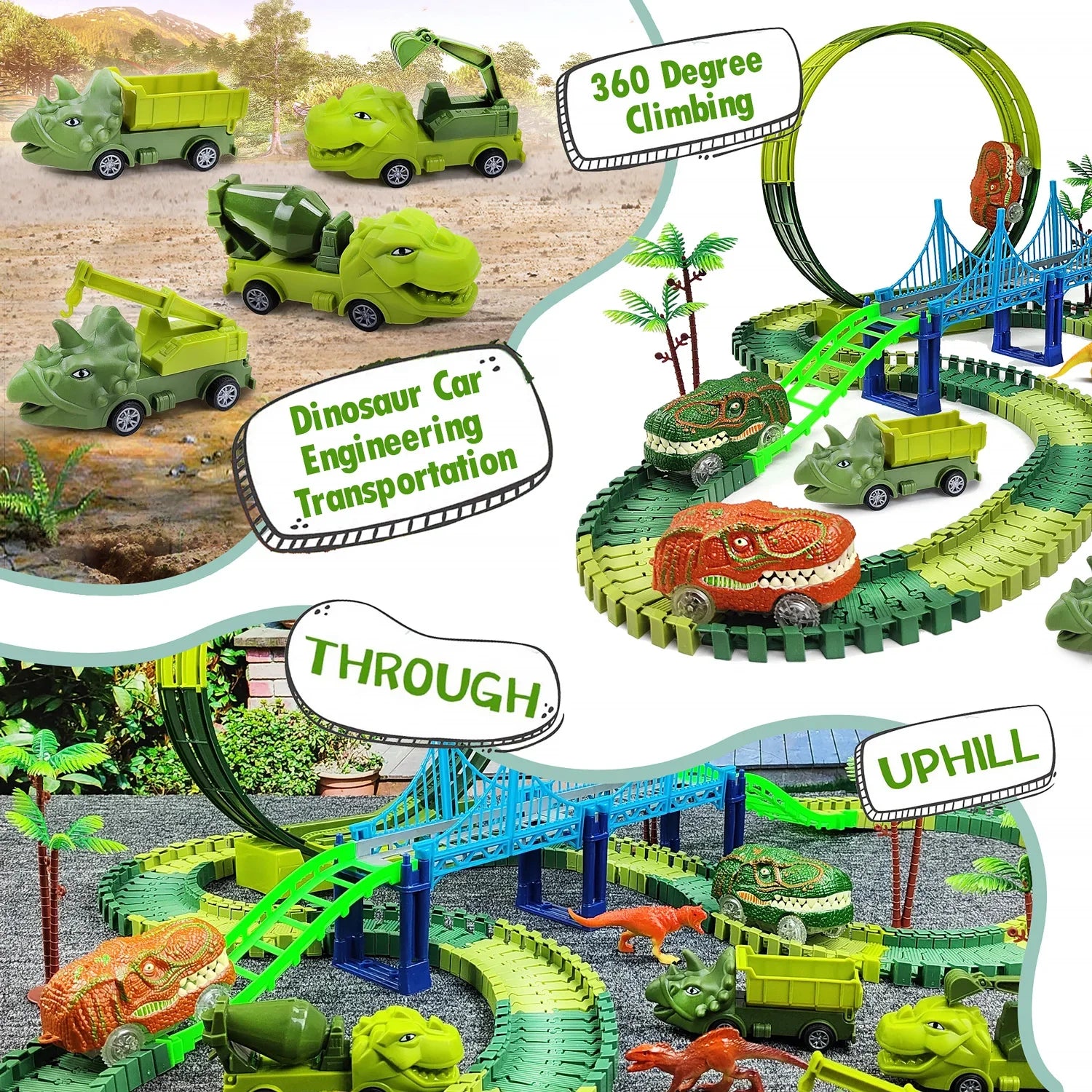 Electric Magic Climbing Dinosaur Track Toy