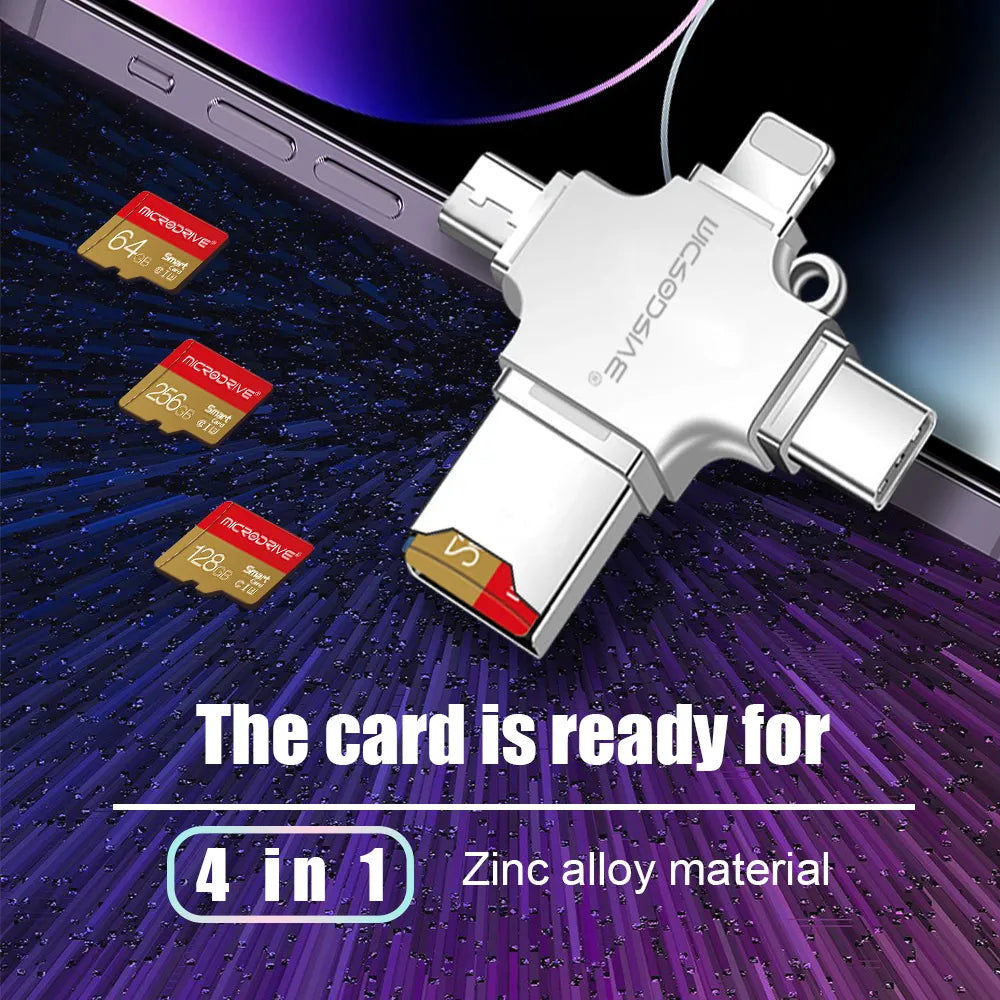 4 in 1 Memory Disk Flash Drive