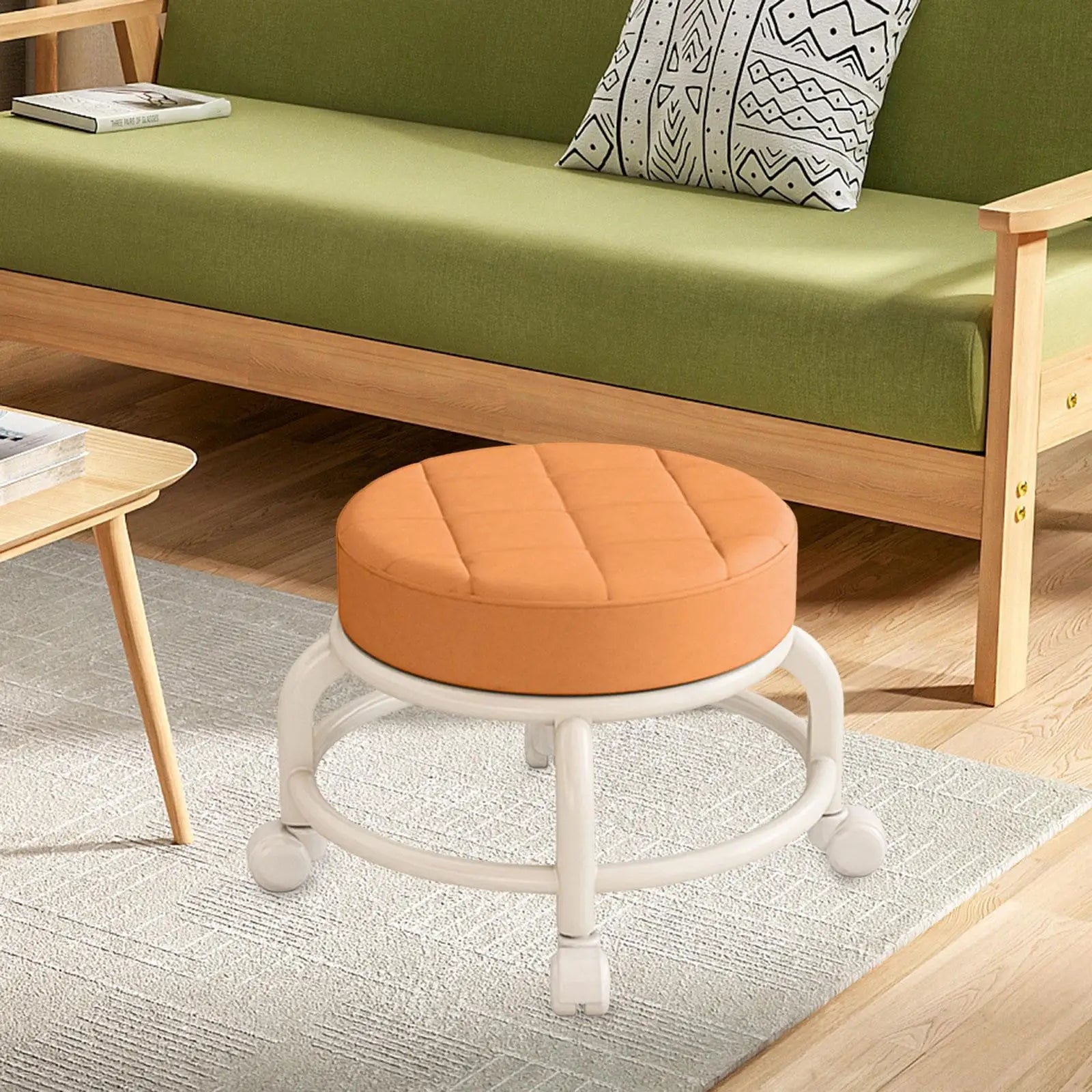 360° Rotating Low Rolling Stool
