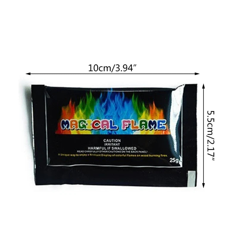 Magical Flame Color Changing Powder - 10 Pcs