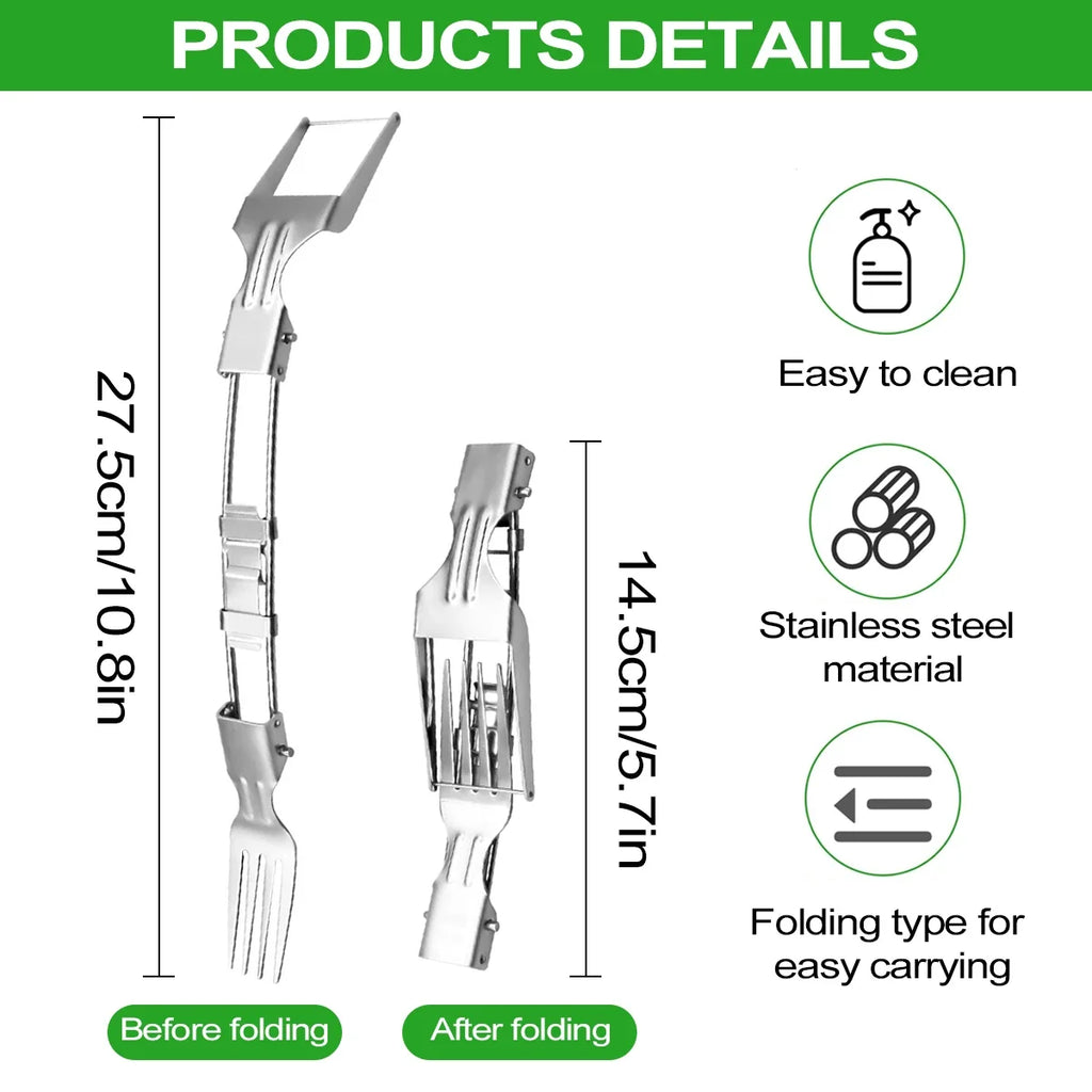Foldable 2 In 1 Stainless Steel Fruit Slicer