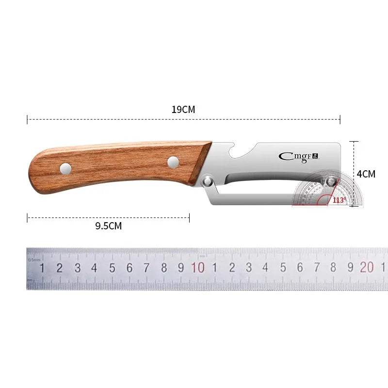 #1 Stainless Steel Peeler with Wooden Handle