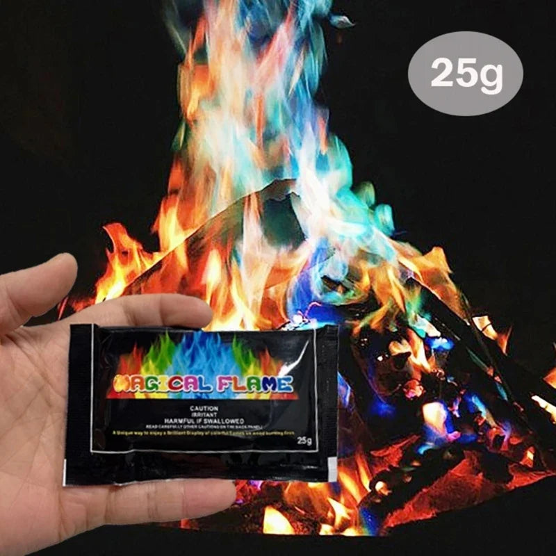 Magical Flame Color Changing Powder - 10 Pcs