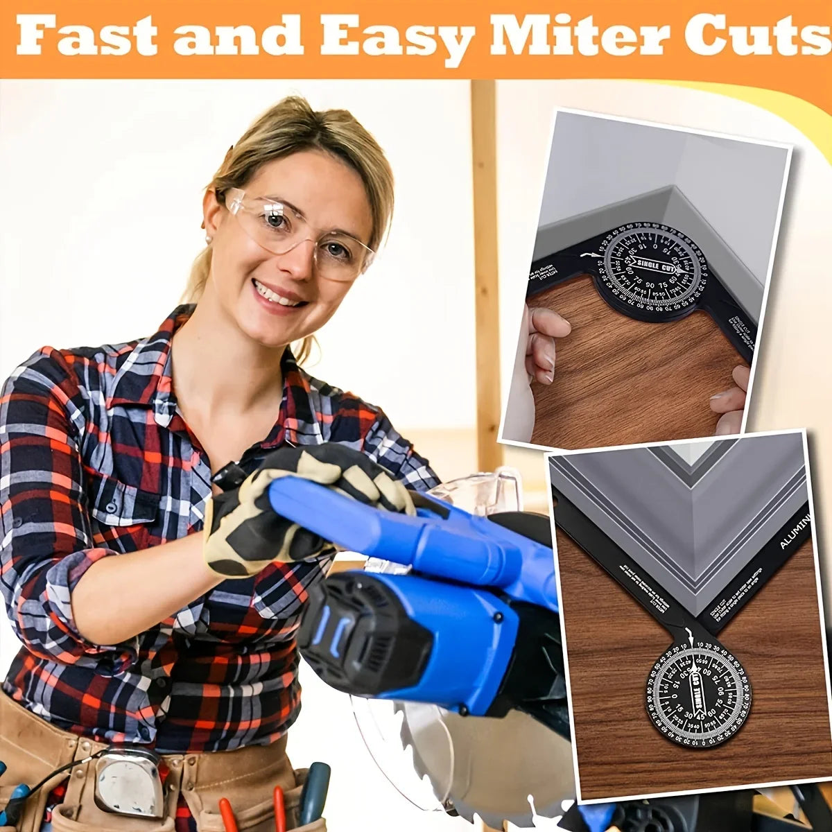 Adjustable Angle Measuring Protractor