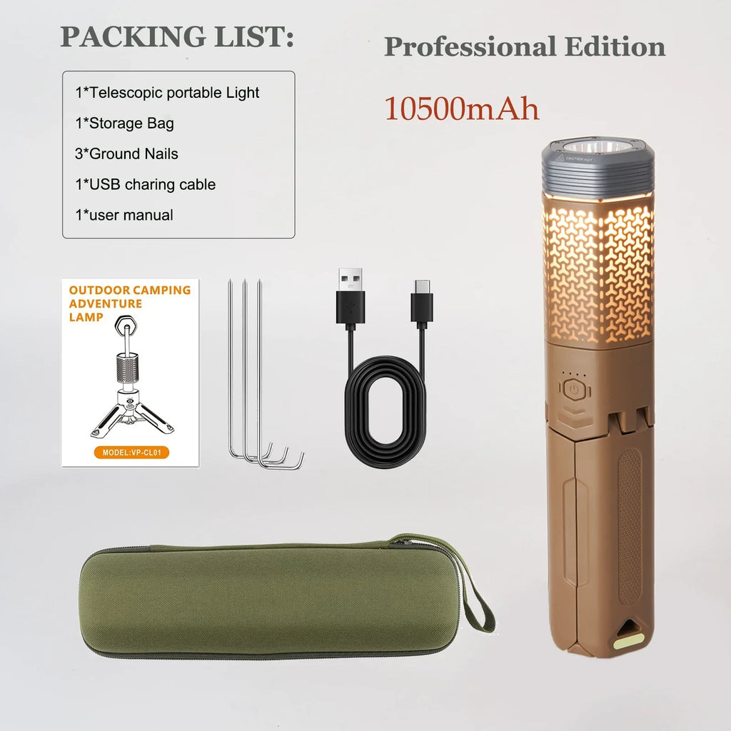Telescopic and Collapsible Camping Light