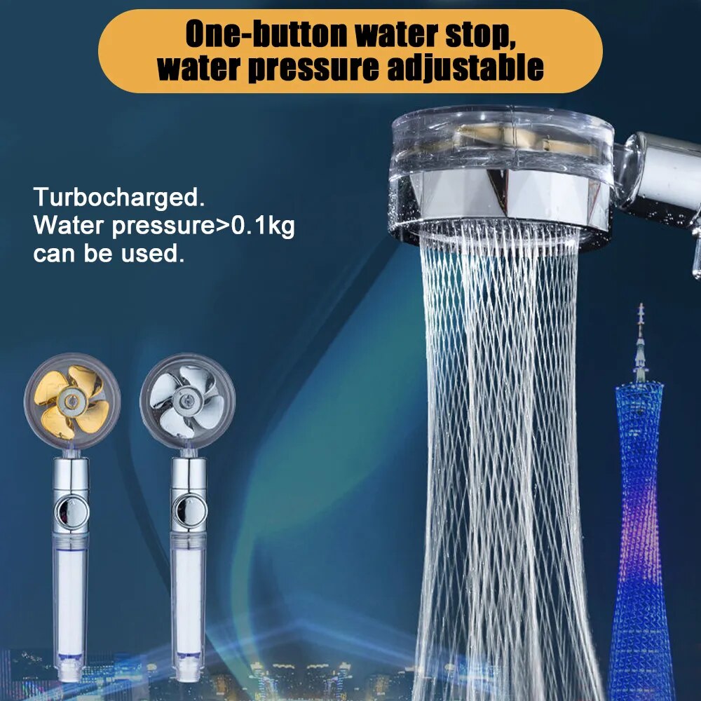Turbocharged  Rotating Shower