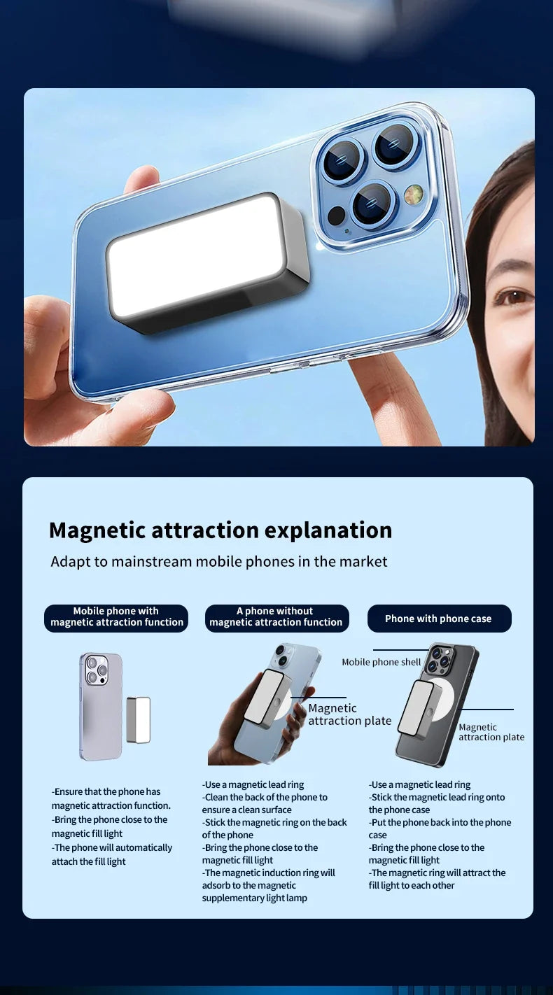 Magnetic Multifunctional Fill Light