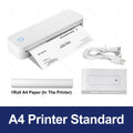 Portable Inkless Bluetooth A4 Thermal Printer