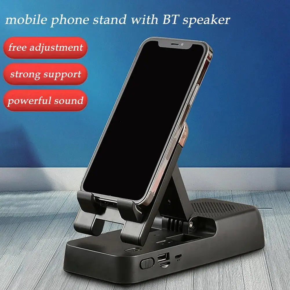 Mobile Holder With Wireless Speaker