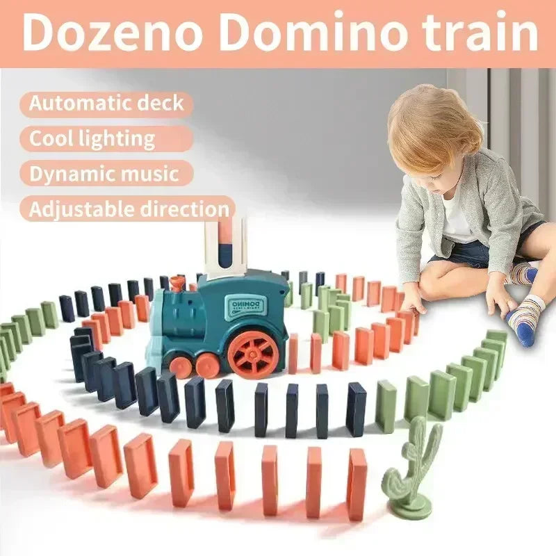 Kids Automatic Laying Domino Train