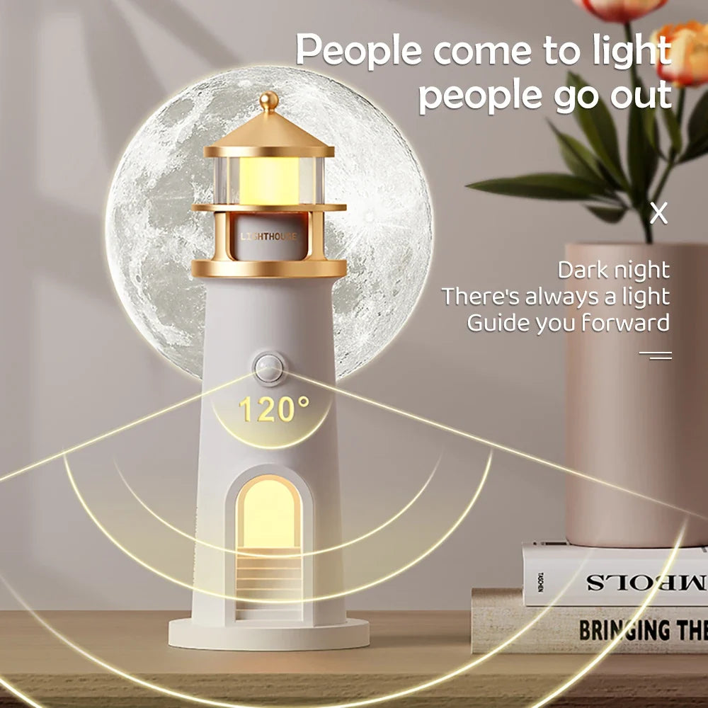 Lighthouse Moon Projection Room Decor