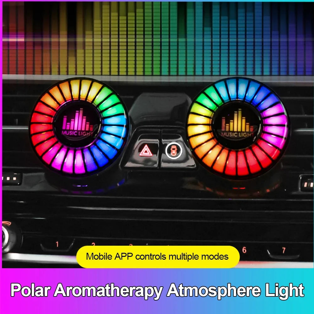 Car Aromatherapy Rhythm Light 1Pc
