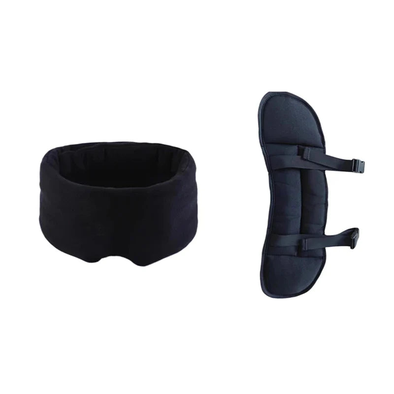 2 in 1 Comfort Headrest Blackout Eye Mask
