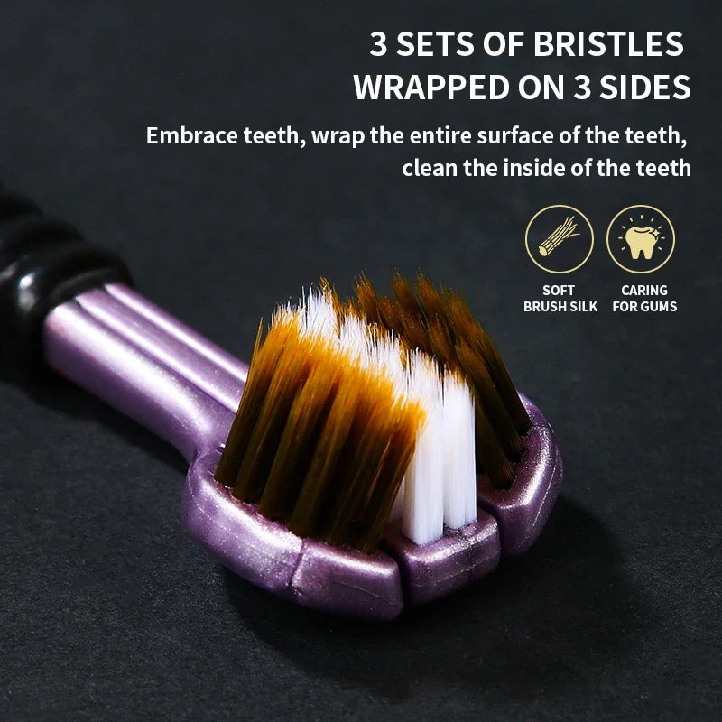 Sparkle Triple-Head Toothbrush