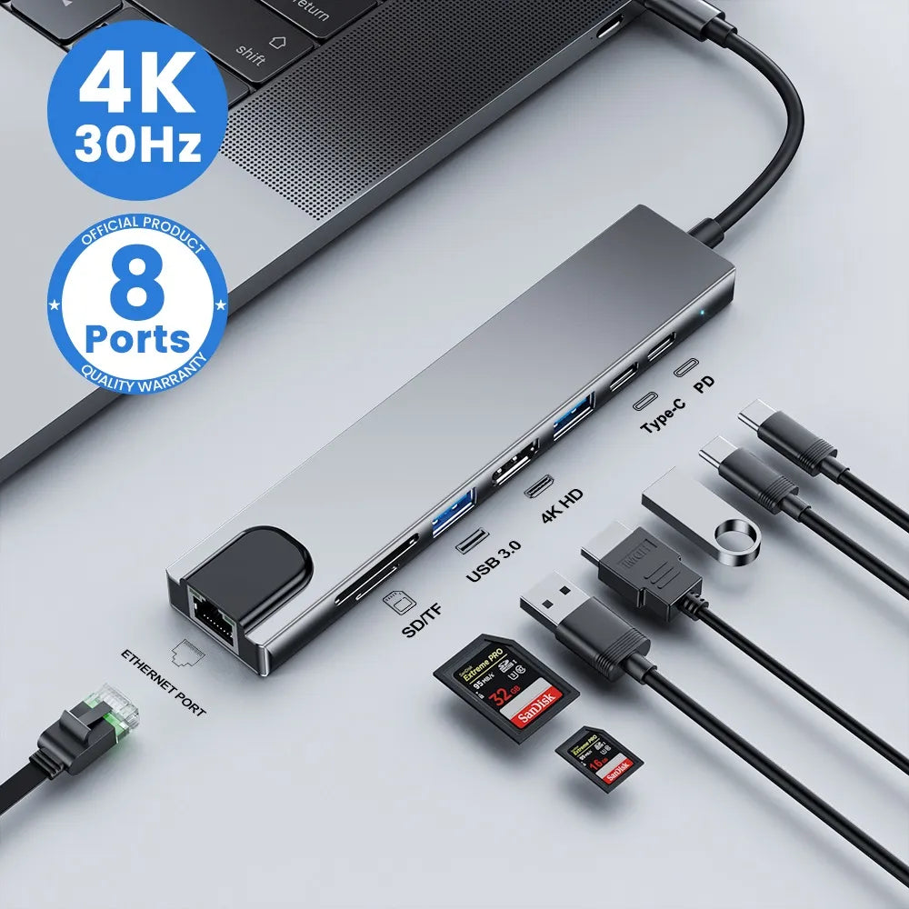 Type-C Docking Station USB Adapter