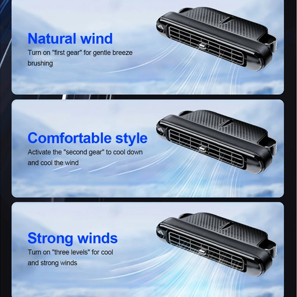 USB Turbo Car Seat Cooling Fan