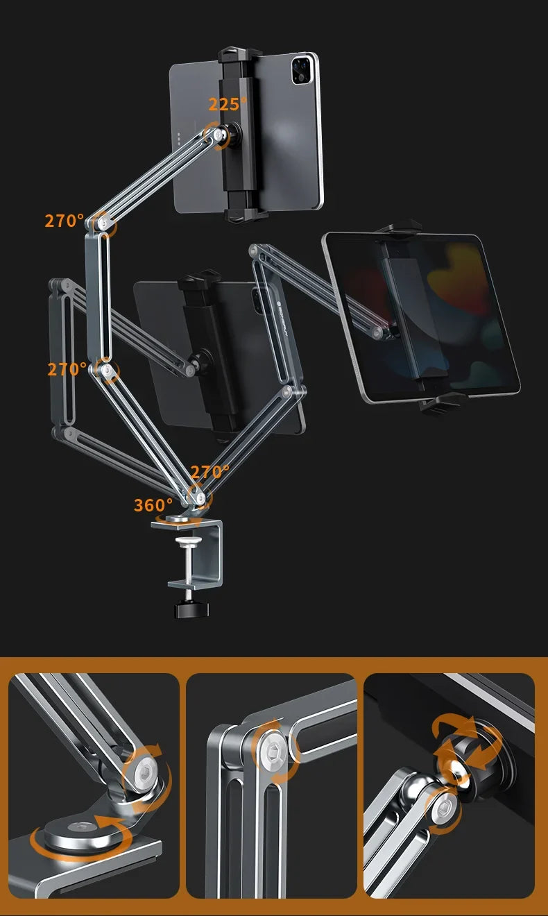 Multifunctional Alloy Desk Tablet Bracket
