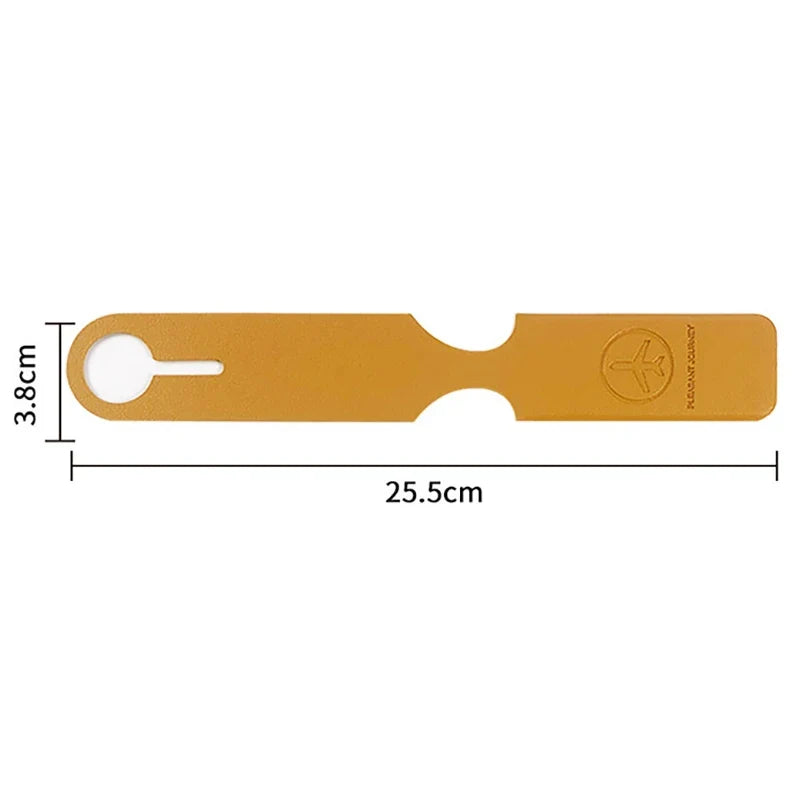Portable Leather Luggage Tag