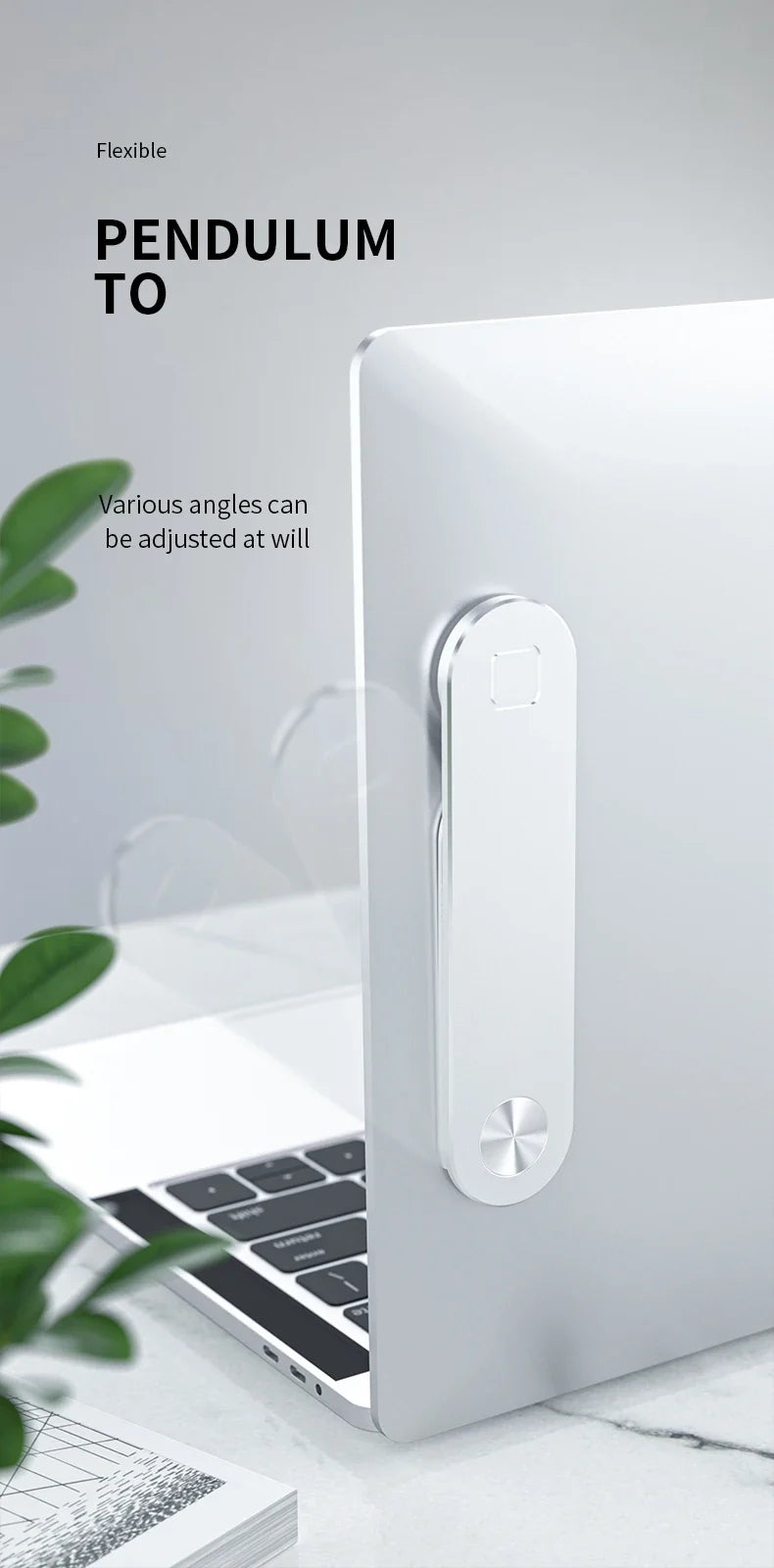Magnetic Laptop Phone Holder