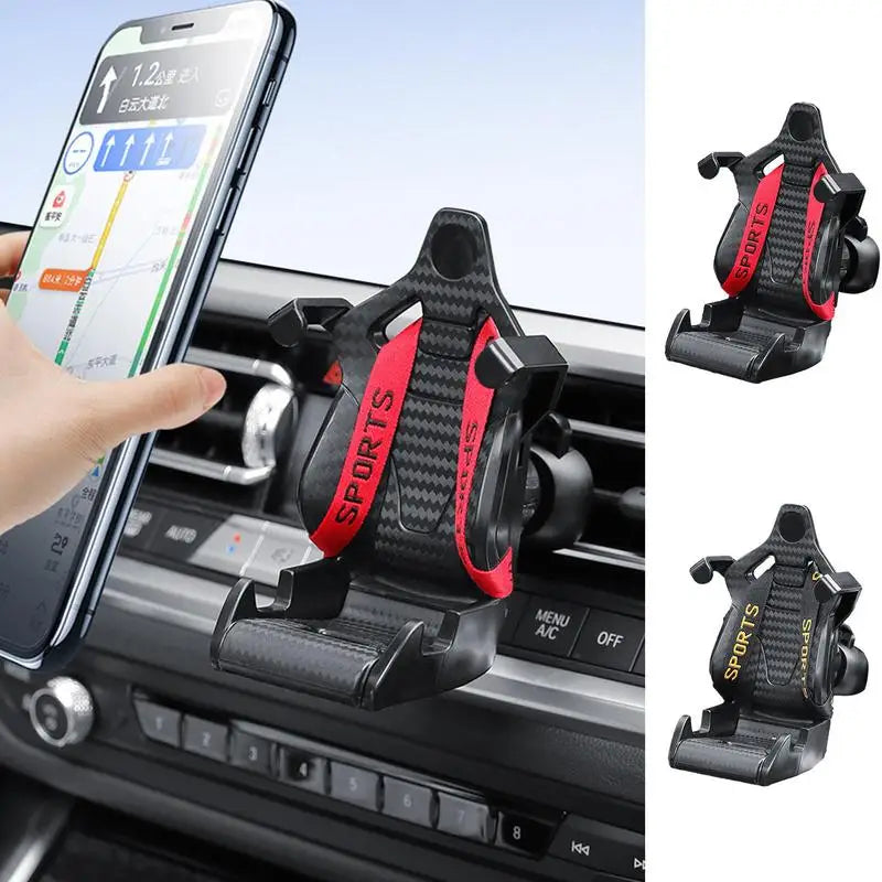 Racing Seat Car Air Vent Mobile Holder