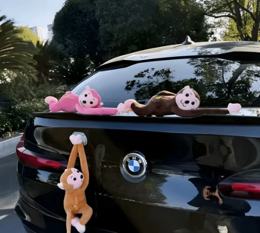 Vehicle Mounted Hanging Monkey Decor
