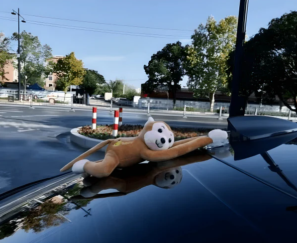 Vehicle Mounted Hanging Monkey Decor